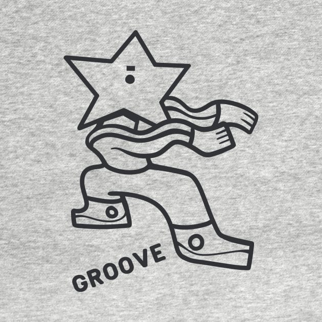 Weird Groove is the best. minimalist design for Friday vibes in black ink by croquis design